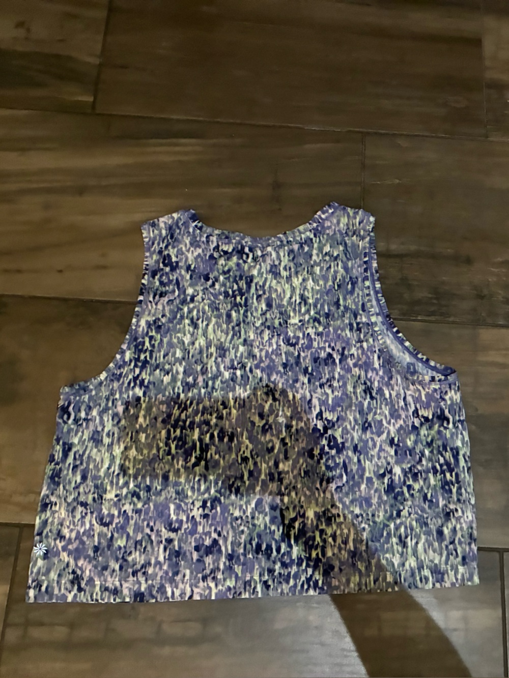 Athleta Purple and Blue Patterned Racerback Tank